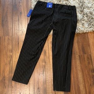 NWT Size 12 Apt 9 Torie Midrise Ankle Pin Striped Dress Pants